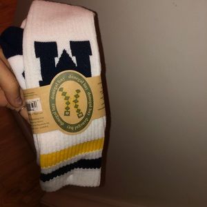Never worn Michigan High top socks